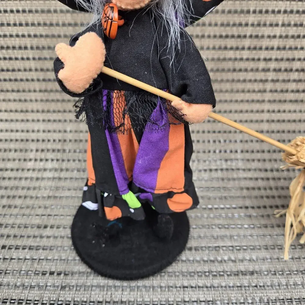 Annalee Doll 2014 Witch Halloween Spooky Polka Dot Hat
